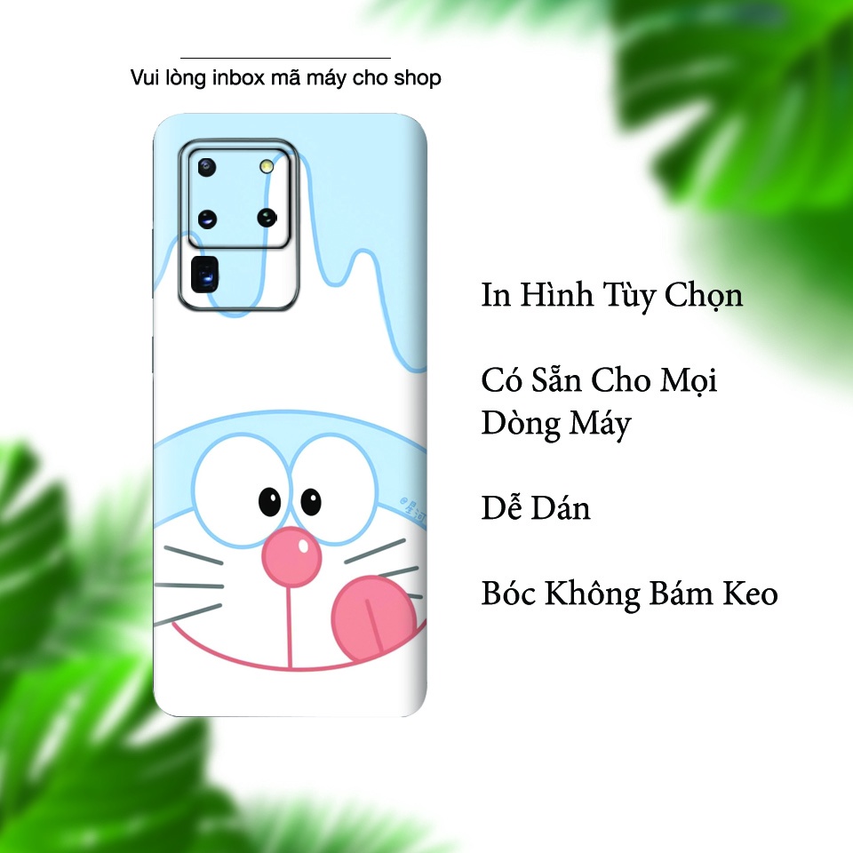Miếng Dán Skin Điện Thoại In Hình Doremon Ice Cream Cho Iphone 7/ 8/ X/ XS/ 11/ 11 Pro Max Và Các Dòng Máy Android