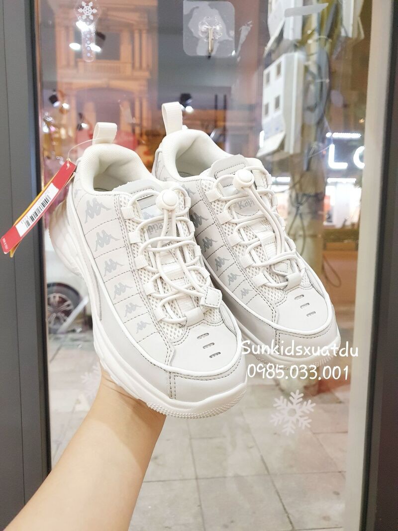 Sneaker siêu nhẹ trắng đan dây