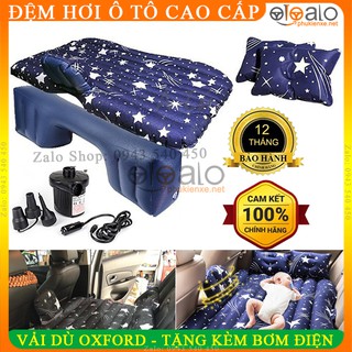 Giường Nệm Đệm Hơi Xe ô tô 4 chỗ 5 chỗ 7 chỗ Bán Tải Vải dủ Oxford Cao Cấp Họa tiết Ngôi sao - OTOALO