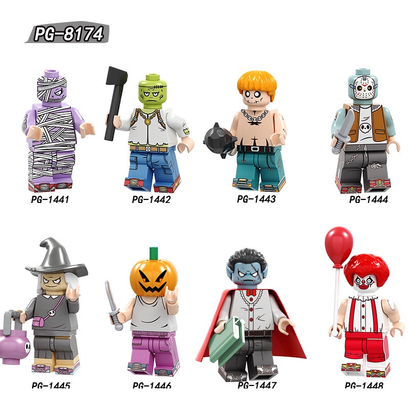 Mô Hình Lắp Ráp Nhân Vật Jack Bí Ngô Jason Màu Đen Cho Bé