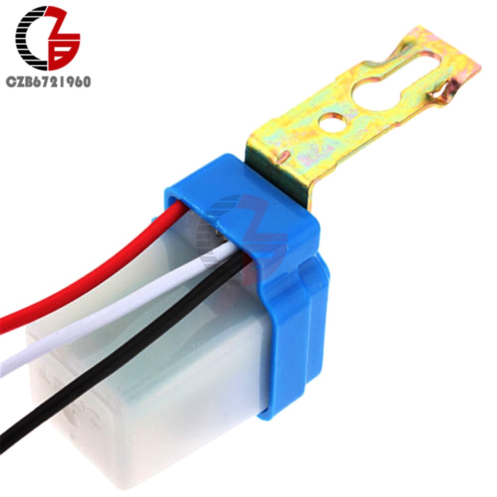 Công tắc AC 220V DC 12V 24V tự động bật tắt đèn đường Photocell 10A | BigBuy360 - bigbuy360.vn