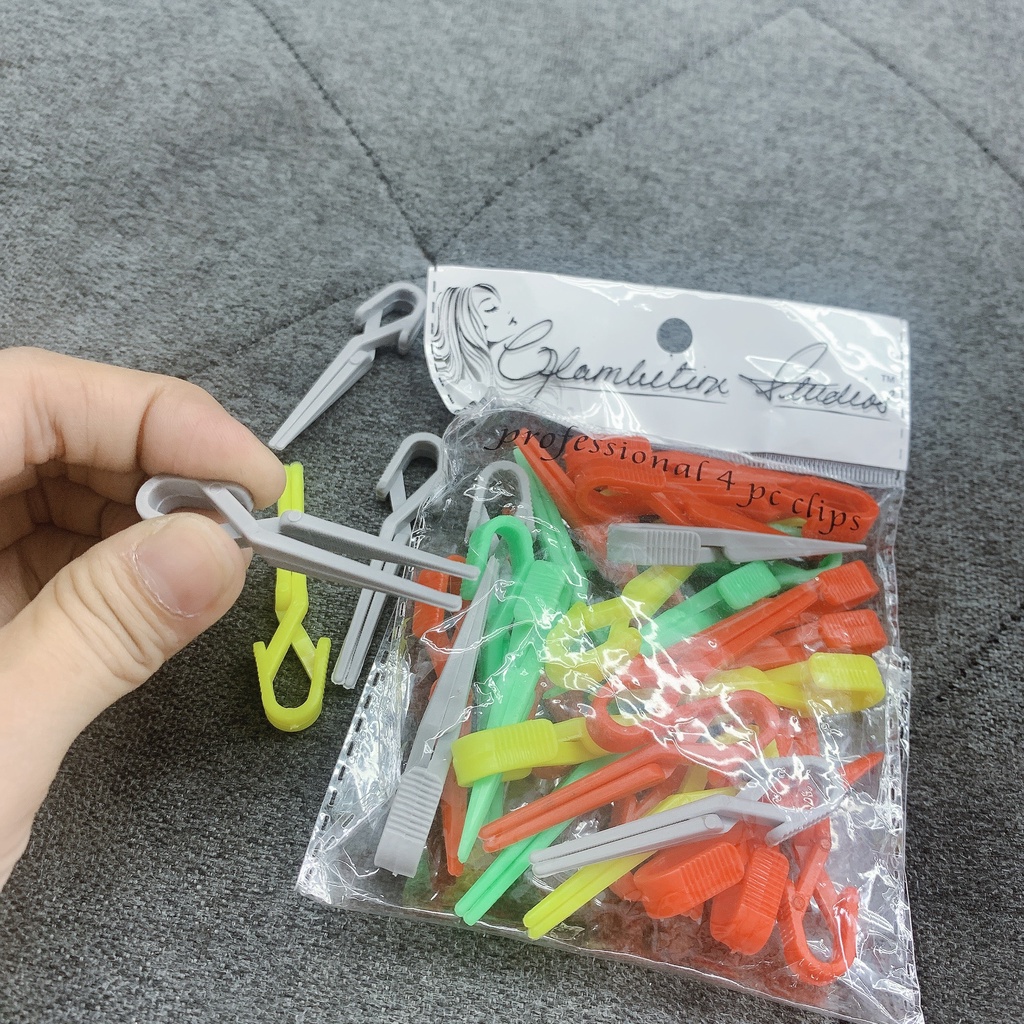 Kẹp Định Hình Uốn Tóc Cho Salon bàng nhựa hoặc sắt