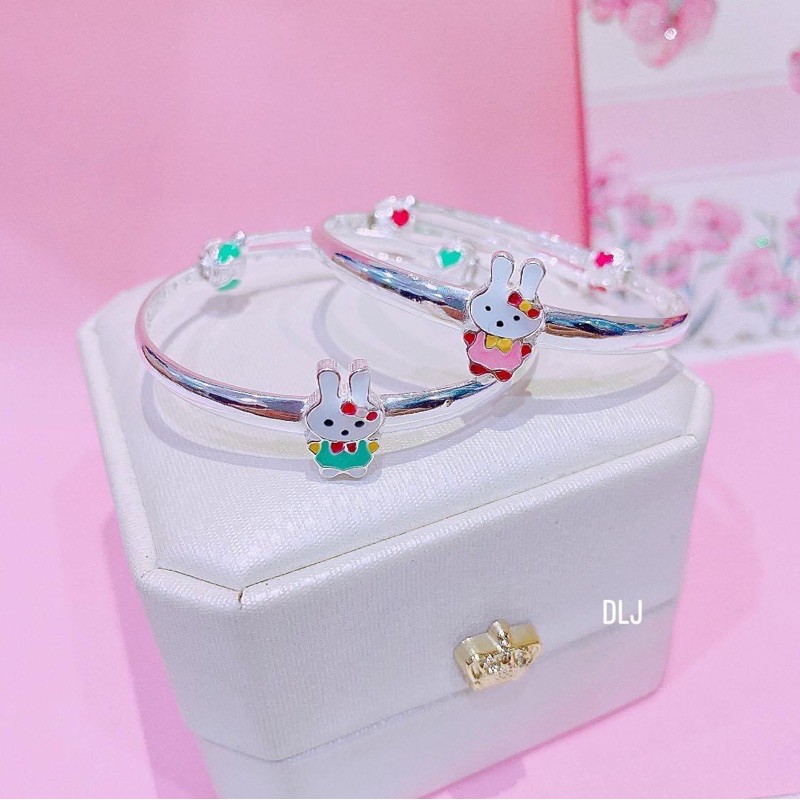 Lắc tay bạc cho bé, Mẫu mã siêu đáng yêu Món quà ý nghĩa dành tặng bé Mainomi Shop Bạc Xinh