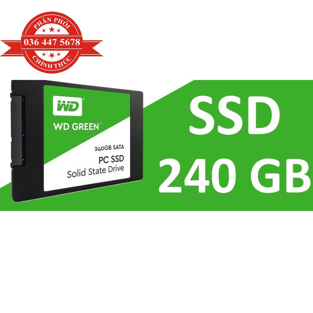 Ổ cứng SSD WD 240GB Green - fpt vĩnh xuân Phân Phối