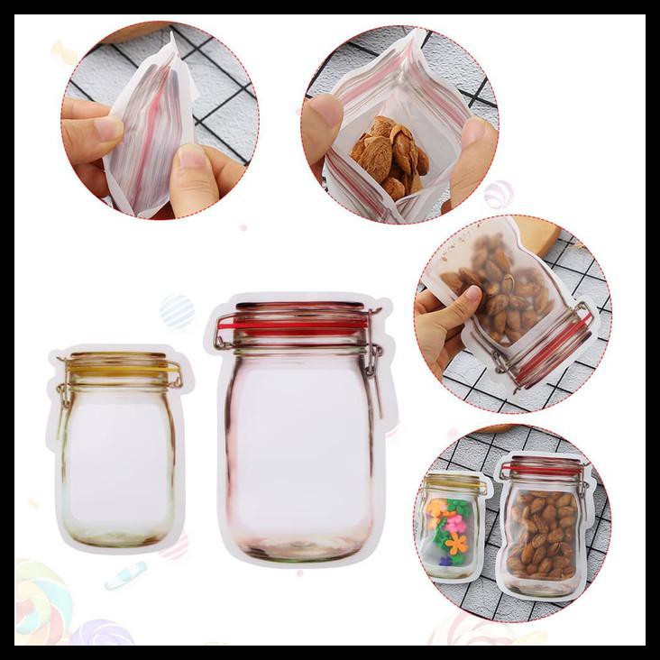 Túi Zip Đựng Thực Phẩm Bằng Nhựa Pvc Ll01 Mason Jar