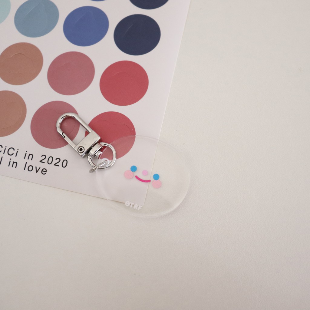 Móc chìa khóa trang trí hình gương dễ thương nhiều kiểu tùy chọn