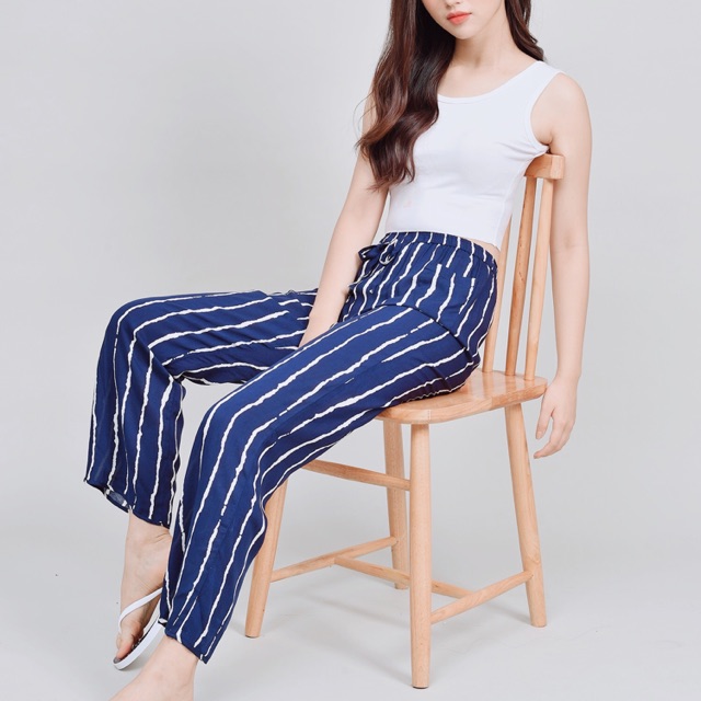 Quần dài mặc nhà rayon mát lịm Sweeten your life nhiều màu