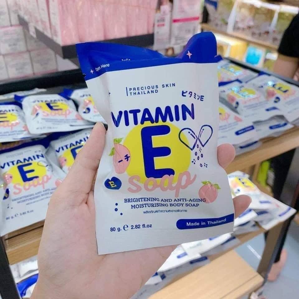 Xà Bông Tắm Vitamin E Trắng Da Thái Lan 50g