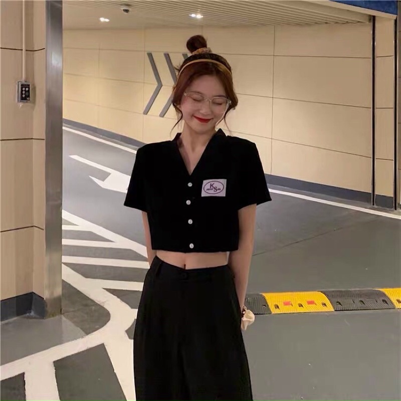 Áo croptop phong cách hàn quốc siêu xinh