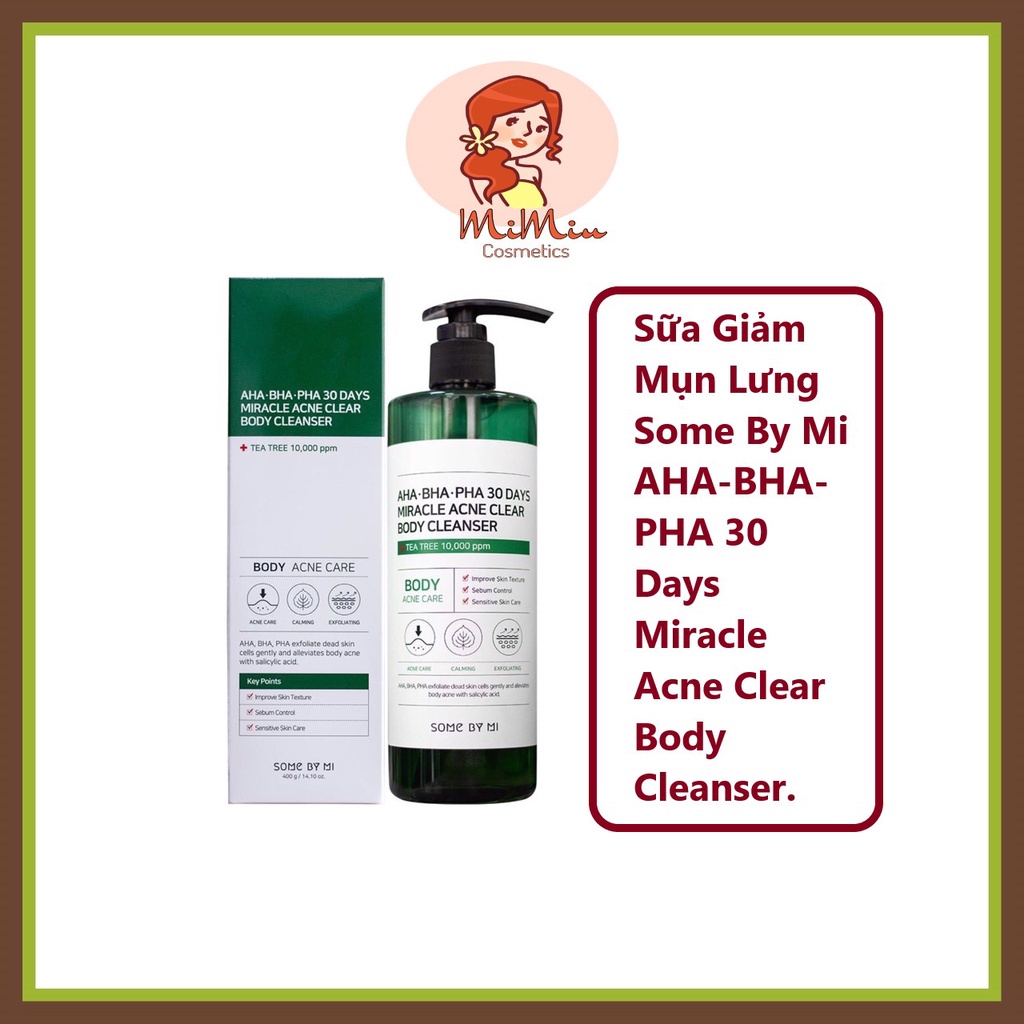 Sữa tắm Some By Mi AHA BHA PHA 30 Days Miracle Acne Clear Body Cleanser