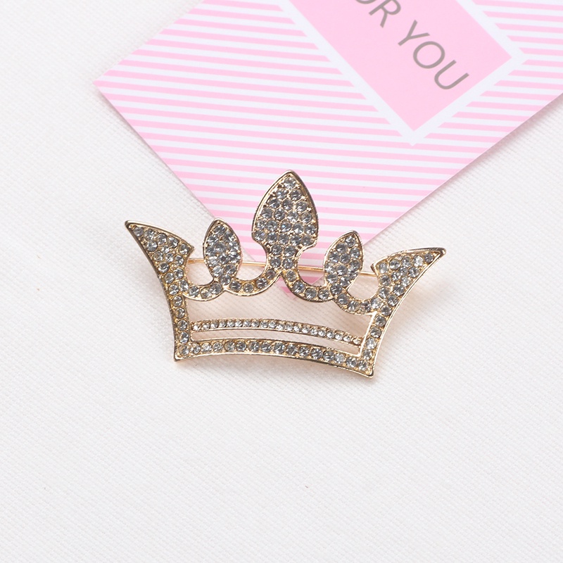 Trâm Cài Áo Hình Vương Miện Đính Ngọc Trai Sang Trọng Thời Trang 2022