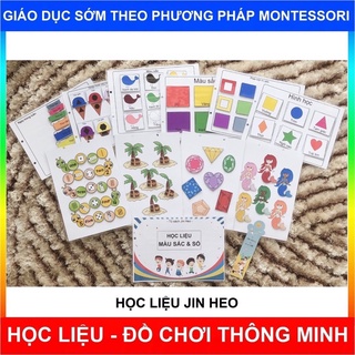 Học liệu Bóc dán cho bé, chủ đề Nhận biết Màu sắc và số