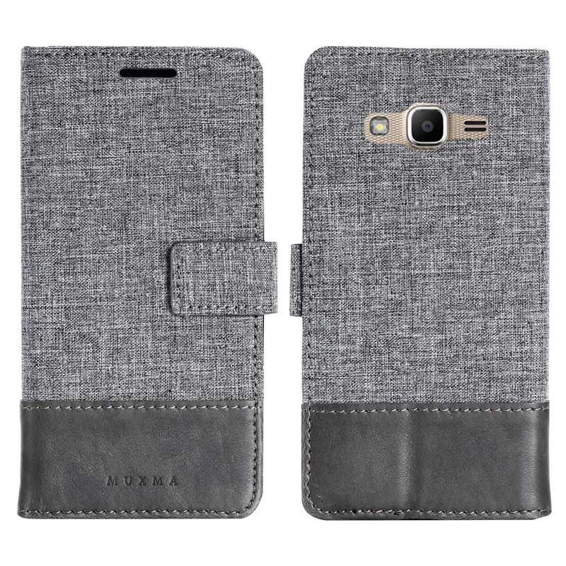 Bao da bề mặt vải denim có ngăn đựng thẻ cho Samsung Galaxy J2 J1 Mini Prime | BigBuy360 - bigbuy360.vn