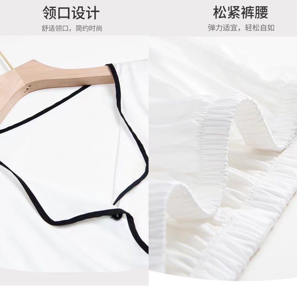 Set Đồ Ngủ Ngắn Vải Lụa Mát Mẻ Cho Nữ | BigBuy360 - bigbuy360.vn