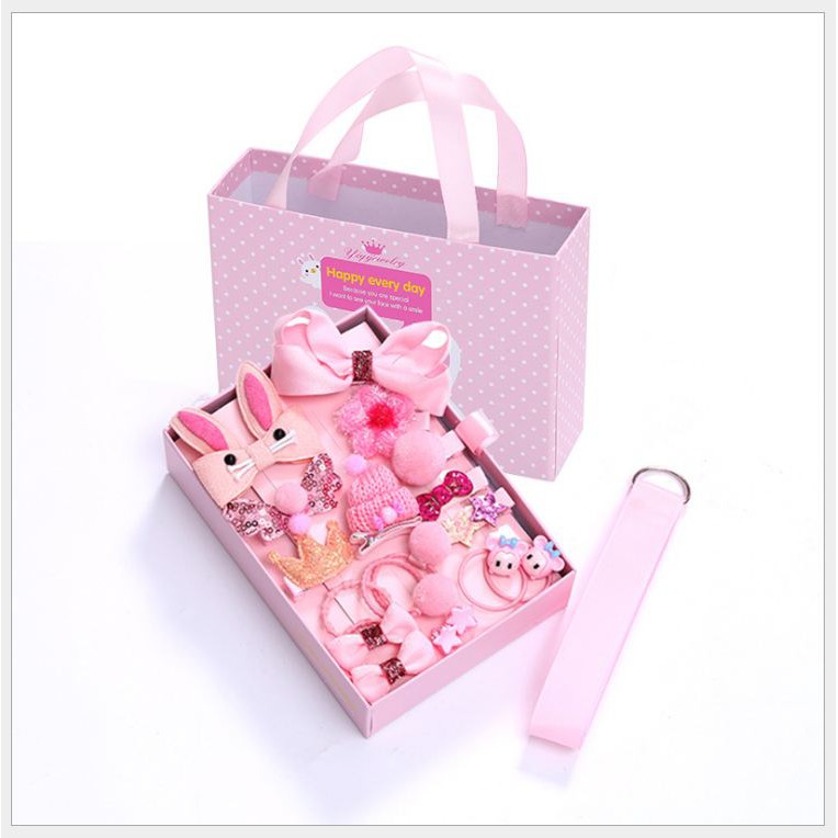 Bộ cột tóc 18 món cho trẻ em