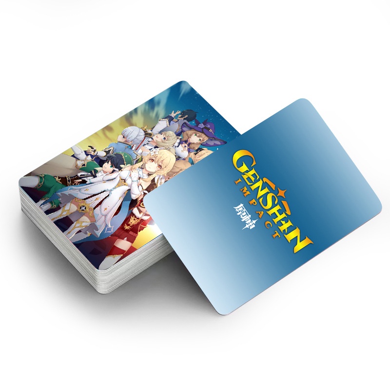 Set 30 Tấm Thẻ Ảnh Lomo Hình Anime Genshin Va Chạm Tinh Tế Hàng Mới Về LY
