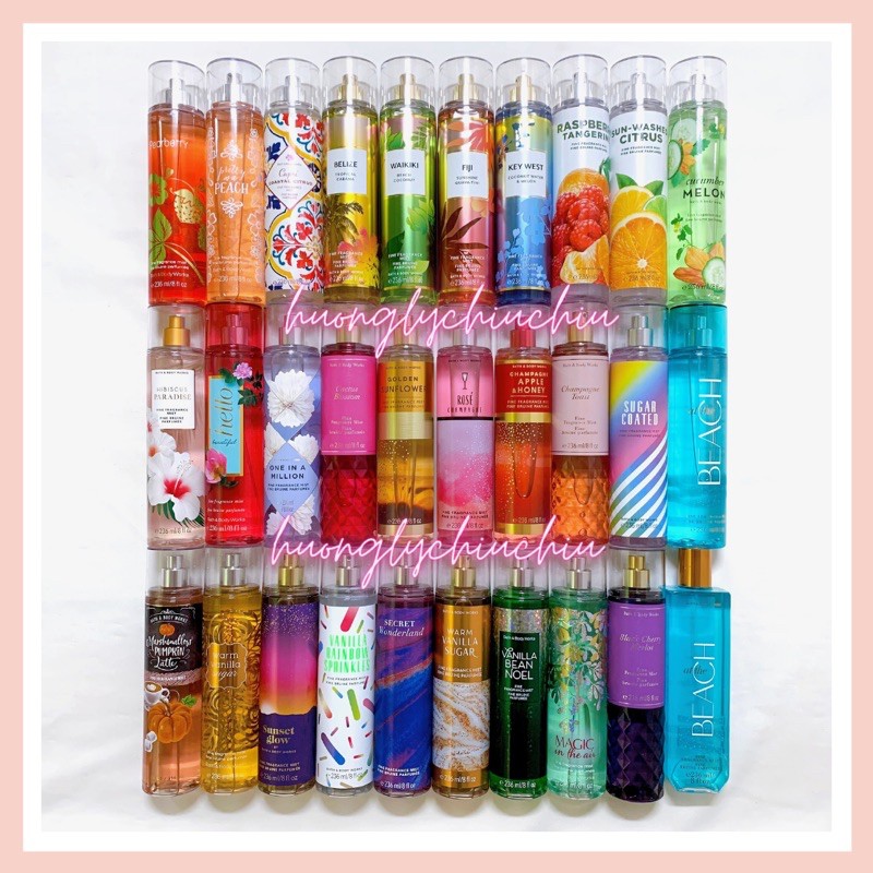 Xịt thơm toàn thân body mist Bath and body works 236ml