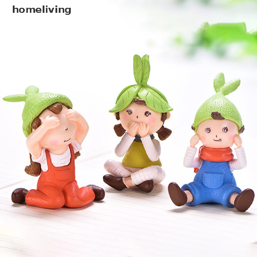 Tượng hình bé gái nhỏ cổ tích đáng yêu dành cho trang trí sân vườn tiểu cảnh thủ công làm quà tặng