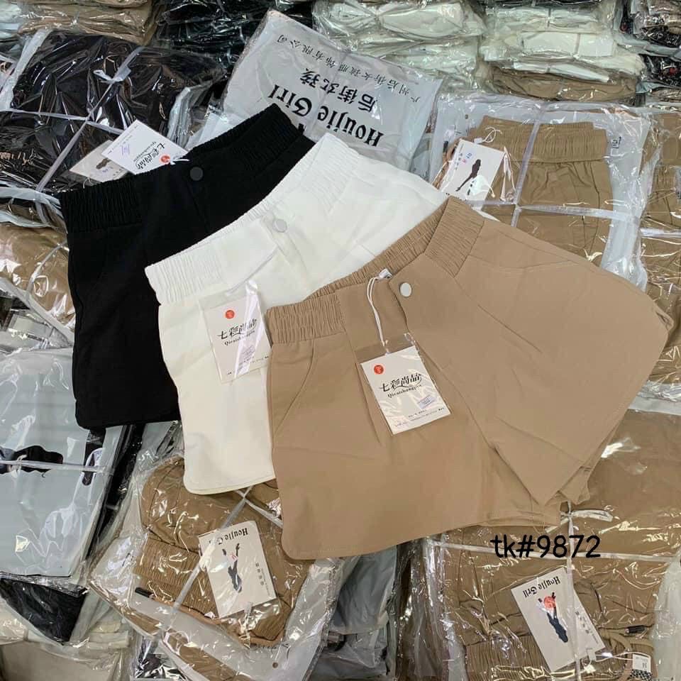 Quần short lụa khóa 1 cúc Mã 9872_Xưởng May Quang Anh