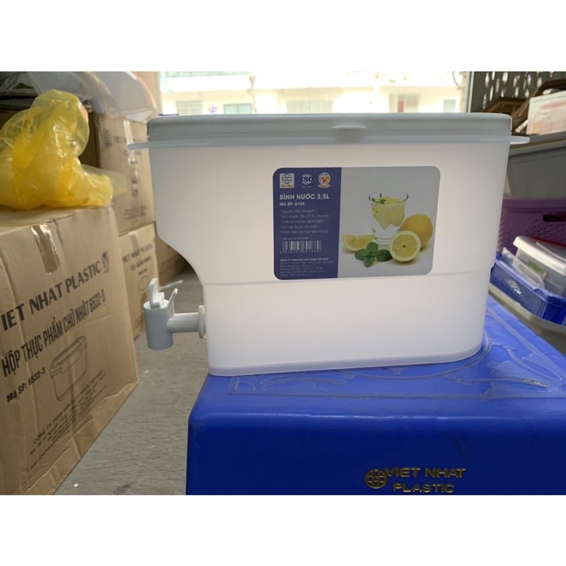 Bình đựng nước có vòi 3.5L việt nhật đa năng  để tủ lạnh
