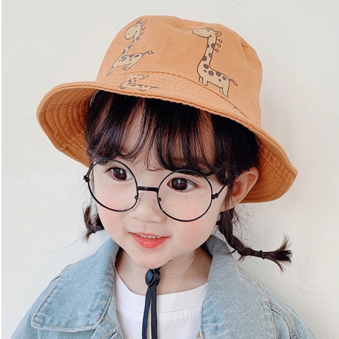 Mũ Tròn In Hình Động Vật Cho Bé