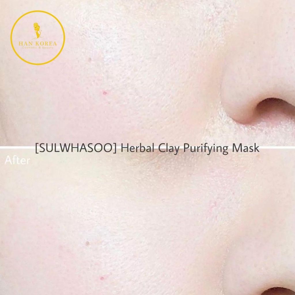 Nạ đất set trắng da, kiềm dầu SULWHASOO herbal clay purifying mask 35ml HÂN KOREA