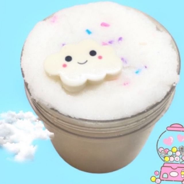 (Snowonder) Slime Mây/ Slime Cloud Candy 120ml/ Kẹo Mây/ Kèm charm đám mây/ Slime mây tuyết Mỹ bông tơi xốp/ Giá rẻ