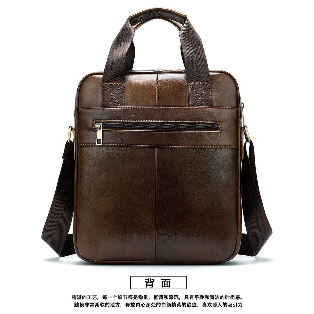 Túi đeo chéo nam da bò 100% cao cấp T15 túi đựng ipad   - ĐIỆN MÁY PICO