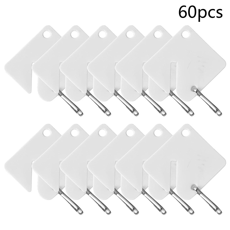 Set 60 Thẻ Đánh Dấu Kèm Móc Tròn Siêu Bền Tiện Dụng