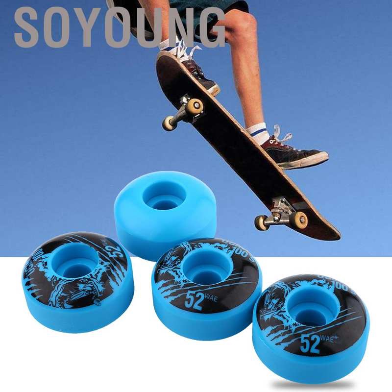 Bộ 4 Bánh Xe Cho Ván Trượt Màu 52mm X 30mm Tiện Dụng