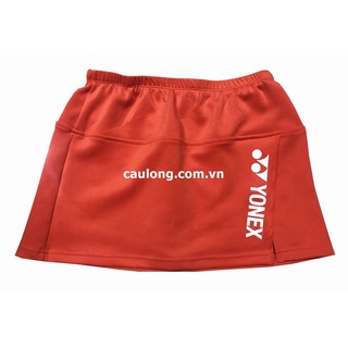 Váy cầu lông yonex 2022 đỏ cam
