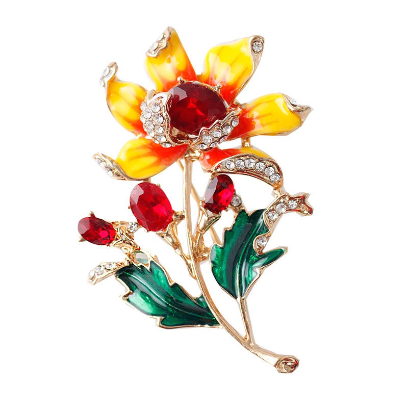 Huy Hiệu Cài Áo Hình Hoa Tulip Tím Thời Trang