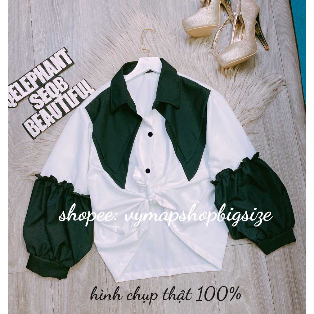 sơ mi tay bồng ulzzang bigsize