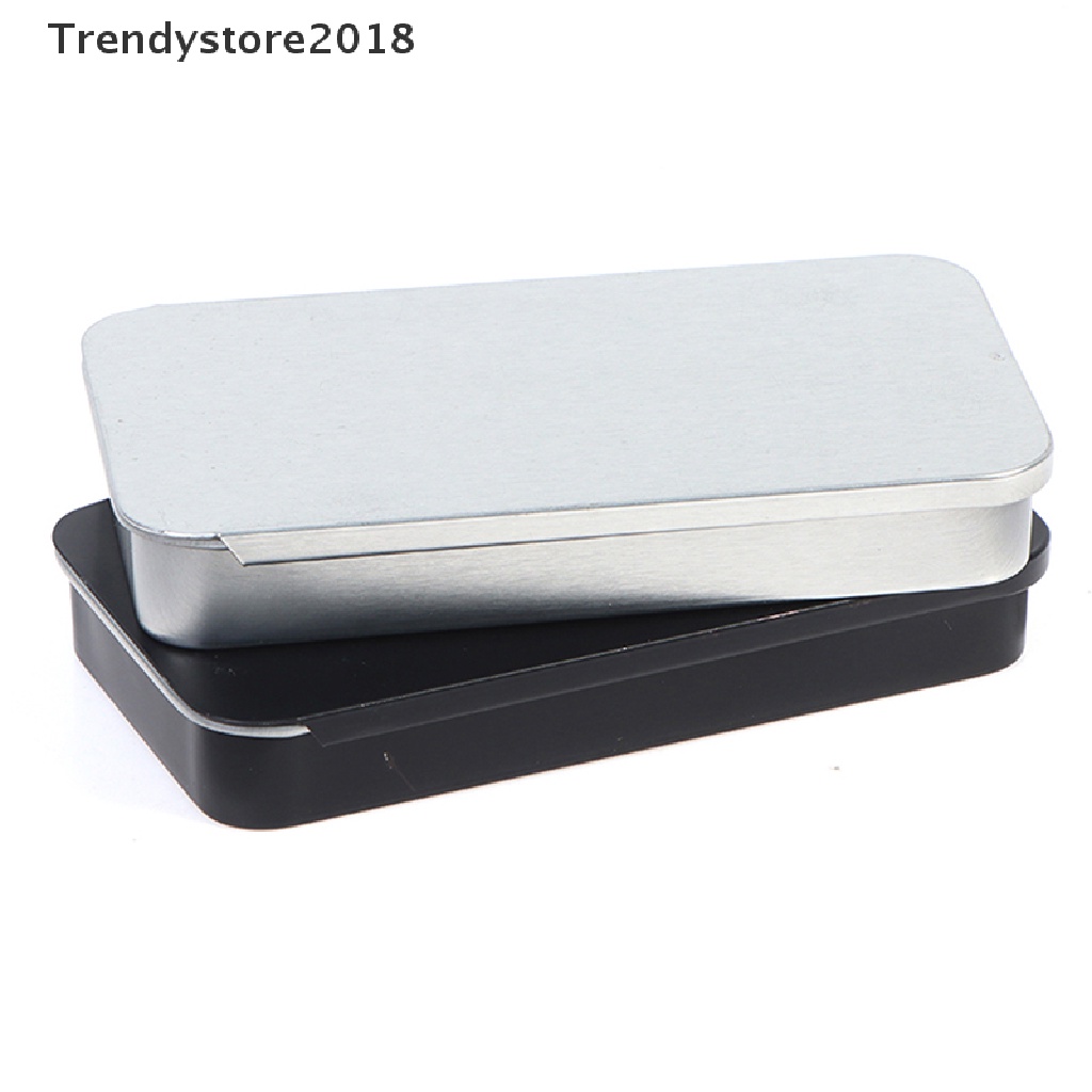 1 hộp đựng tiền xu bằng thiếc nhám có nắp trượt 2018