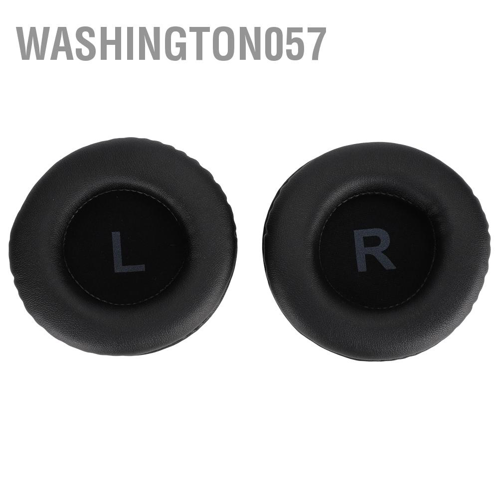 Washington057 Universal Earphone Ear Pads Cotton Cushion With LR Mark Black for 85mm Headphones