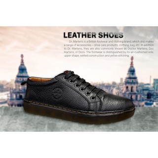 Giày Nam Dr Martens Đen - Da Bò Thật 100%