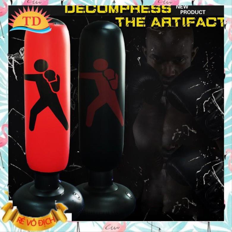 Trụ hơi boxing cao cấp xả stress, Trụ hơi đấm bốc tự cân bằng 1m6