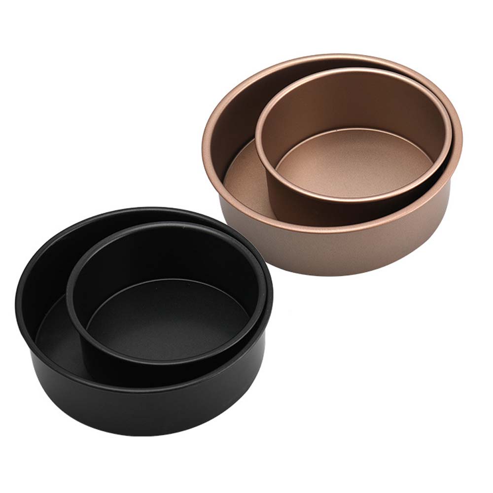 Khuôn làm bánh hình tròn 6 / 8 inch bằng thép carbon chống dính tiện lợi