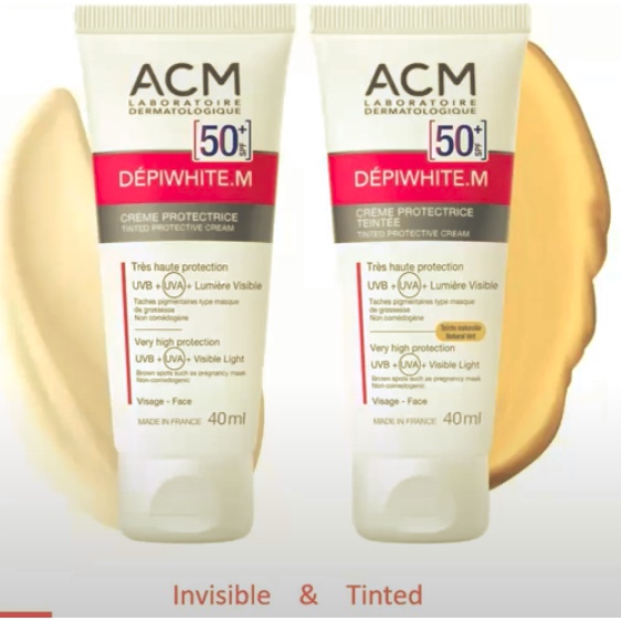 Kem chống nắng giảm thâm nám &amp; sạm da ACM Depiwhite M Protective Cream SPF50+ 40ml