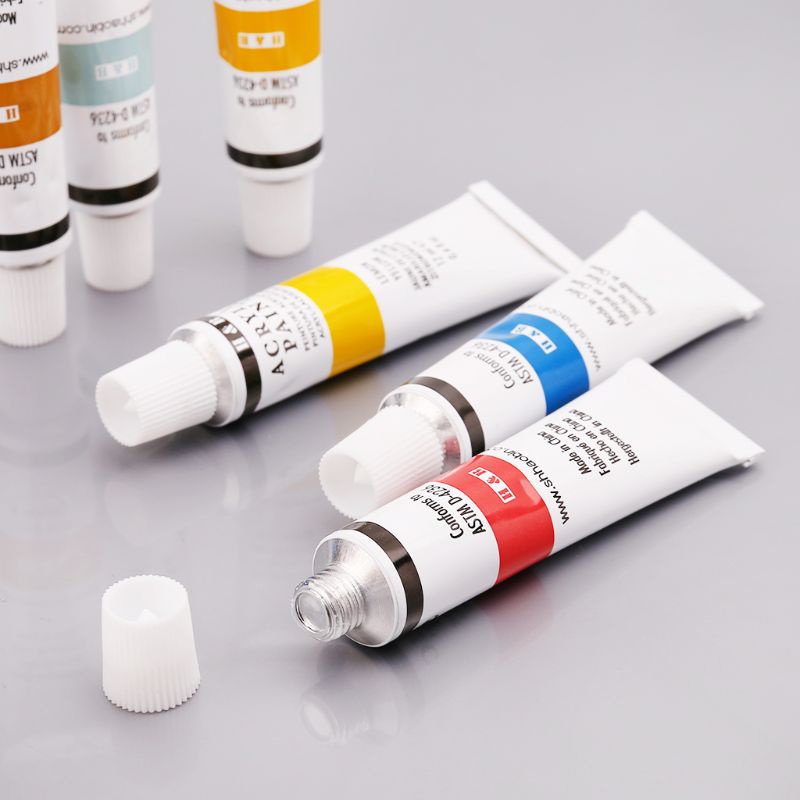 Set 24 Tuýp Màu Acrylic 12ml Vẽ Tranh Chuyên Dụng