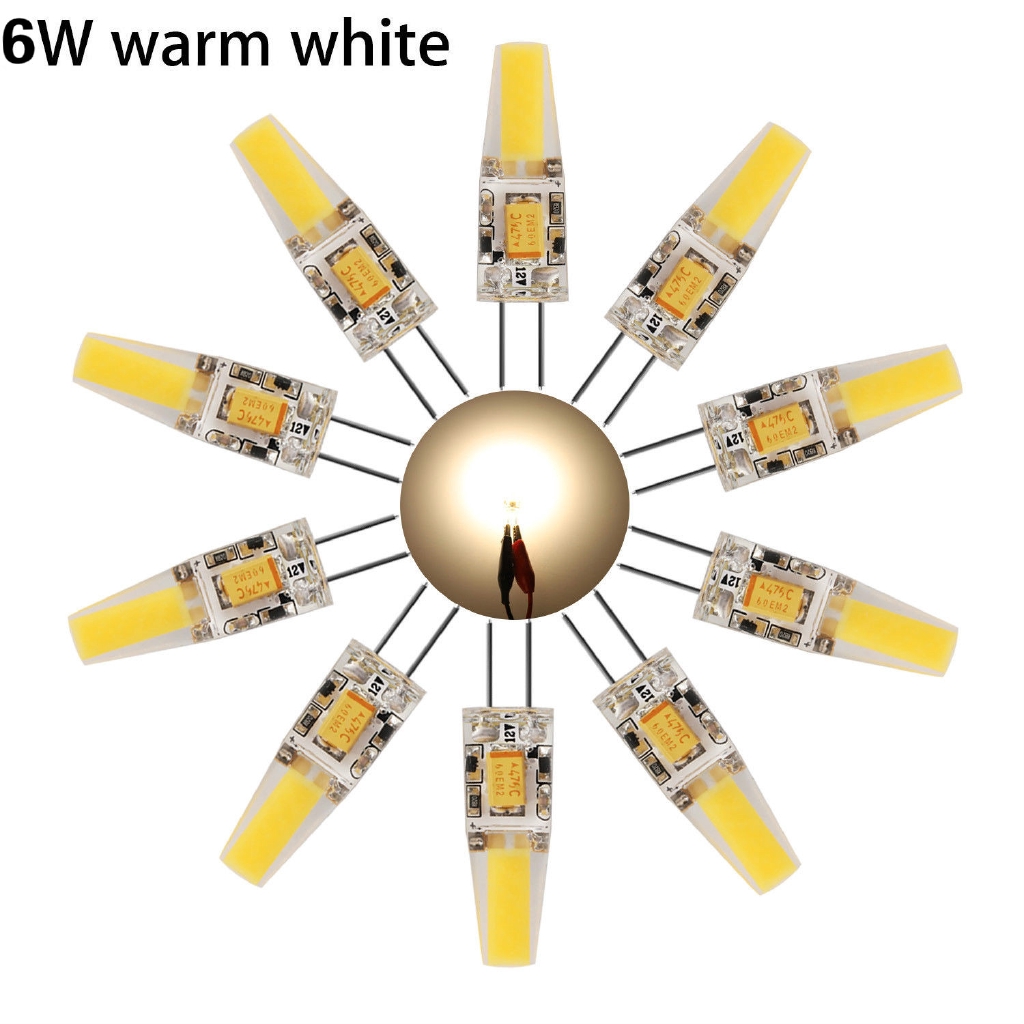 Bóng đèn LED G4 LED 12V AC/DC COB 3W 6W có thể điều chỉnh độ sáng