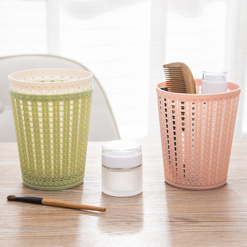 Thùng rác nhựa mini đa năng màu sắc