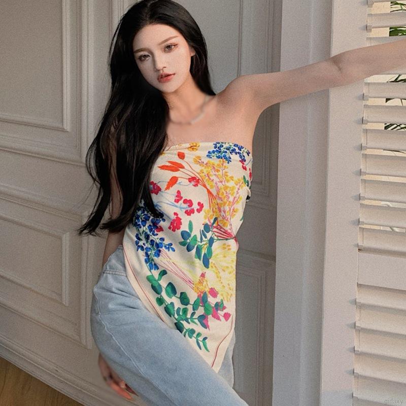 Áo Ống Vải Lụa In Họa Tiết Phong Cách Hàn Quốc Gợi Cảm Thời Trang Dành Cho Nữ | BigBuy360 - bigbuy360.vn
