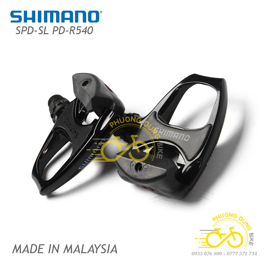 Pedan  can xe đạp SHIMANO PD R540 - Hàng chính Hãng Fullbox