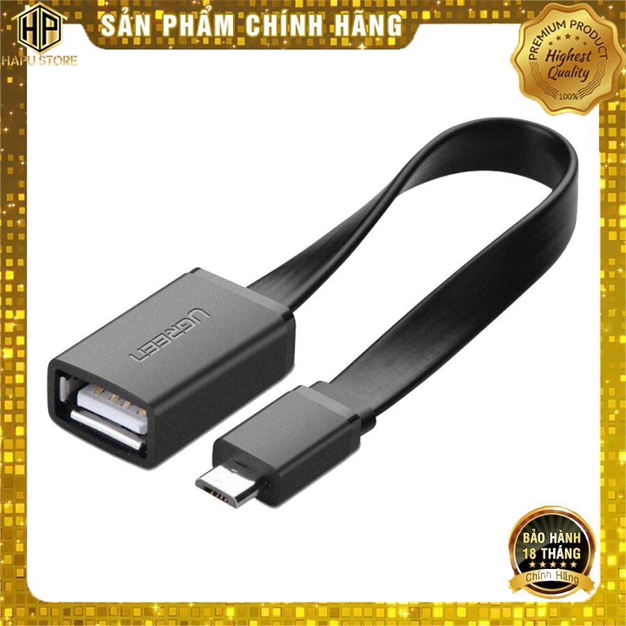 Cáp OTG USB To Micro USB Ugreen 10821 chính hãng - HapuStore