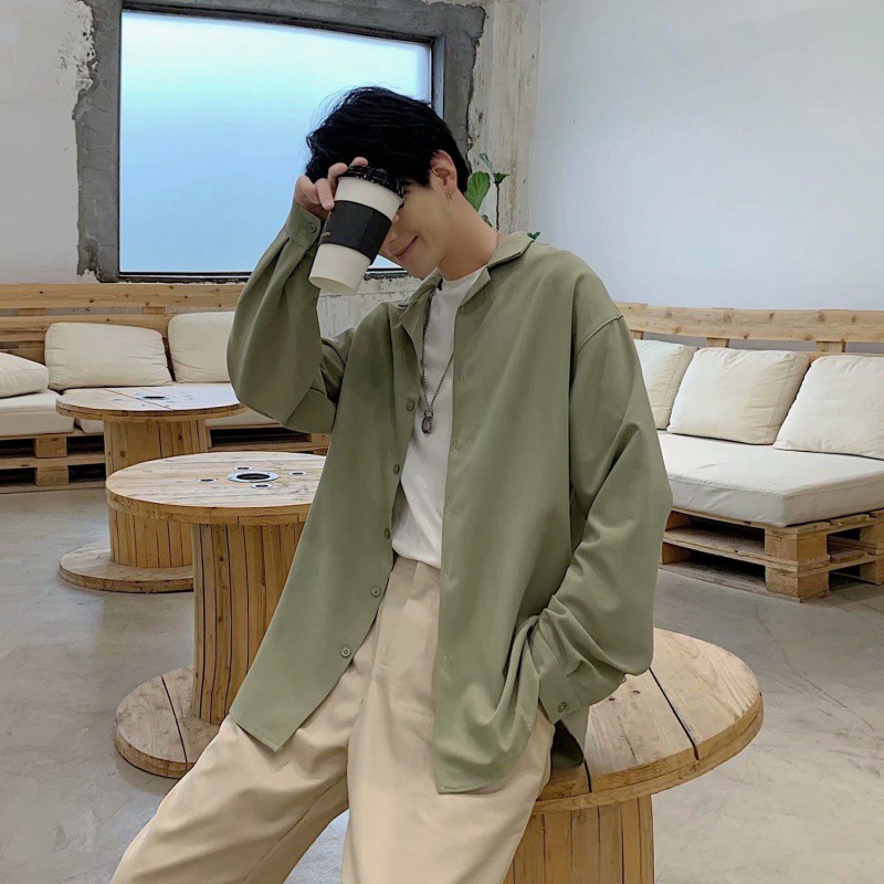 Áo sơ mi nam tay dài tay cổ bẻ thời trang Hàn Quốc | BigBuy360 - bigbuy360.vn