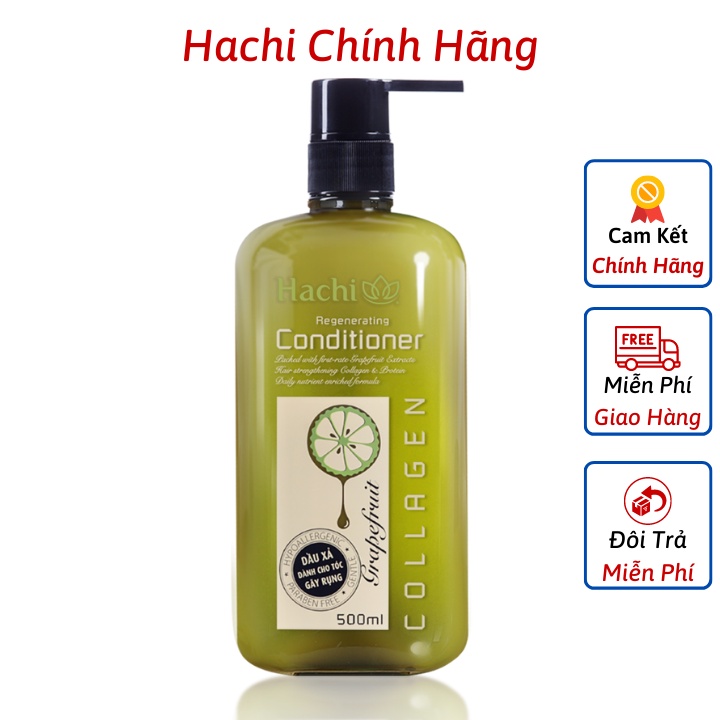 Dầu gội bưởi Hachi dành cho tóc gãy dụng, Được Chiết Xuất Từ Quả Bưởi Tươi, 3size 350,500,800ml - Dầu Gội Đầu Bưởi Hachi