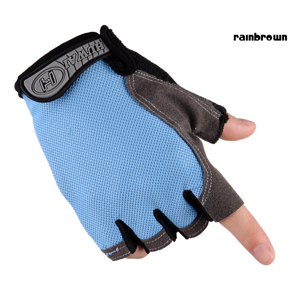 1 Cặp Găng Tay Hở Ngón Chống Trượt Dùng Tập Yoga / Đạp Xe