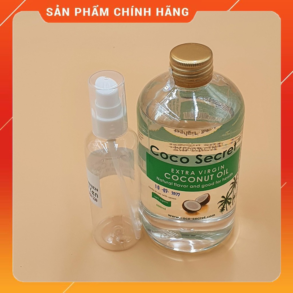 Dầu dừa tinh khiết Coco Secret Lọ 500ml - Mua Kèm Hấp Dẫn - Khỏe Đẹp Từ Trong Ra Ngoài