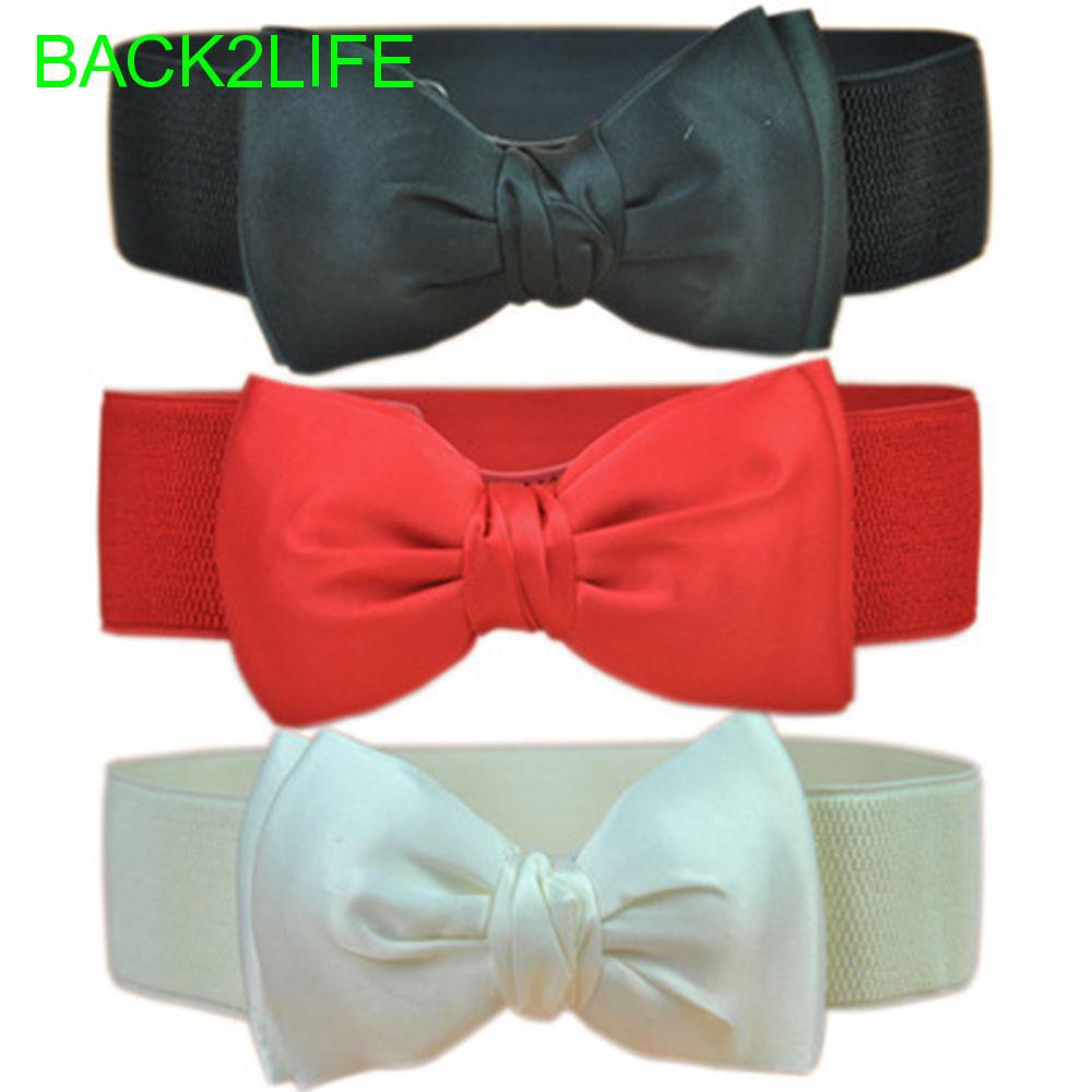 Thắt lưng co giãn phối nơ thiết kế thanh lịch cho phái nữ